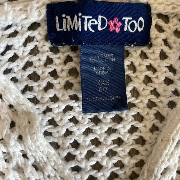 🤍Bundle 2/$16 Limited Too, EUC mesh sweater with hood. - Picture 2 of 3